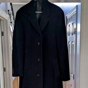 Lauren Ralph Lauren Men's Cashmere Wool Overcoat Navy 42 Long